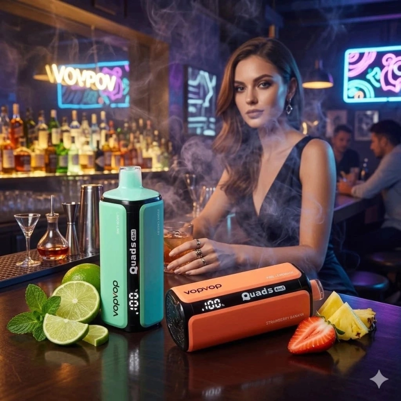 VopVop Quads 4w1 – nowoczesny vape DTL 120k puffów, szybka wysyłka i COD