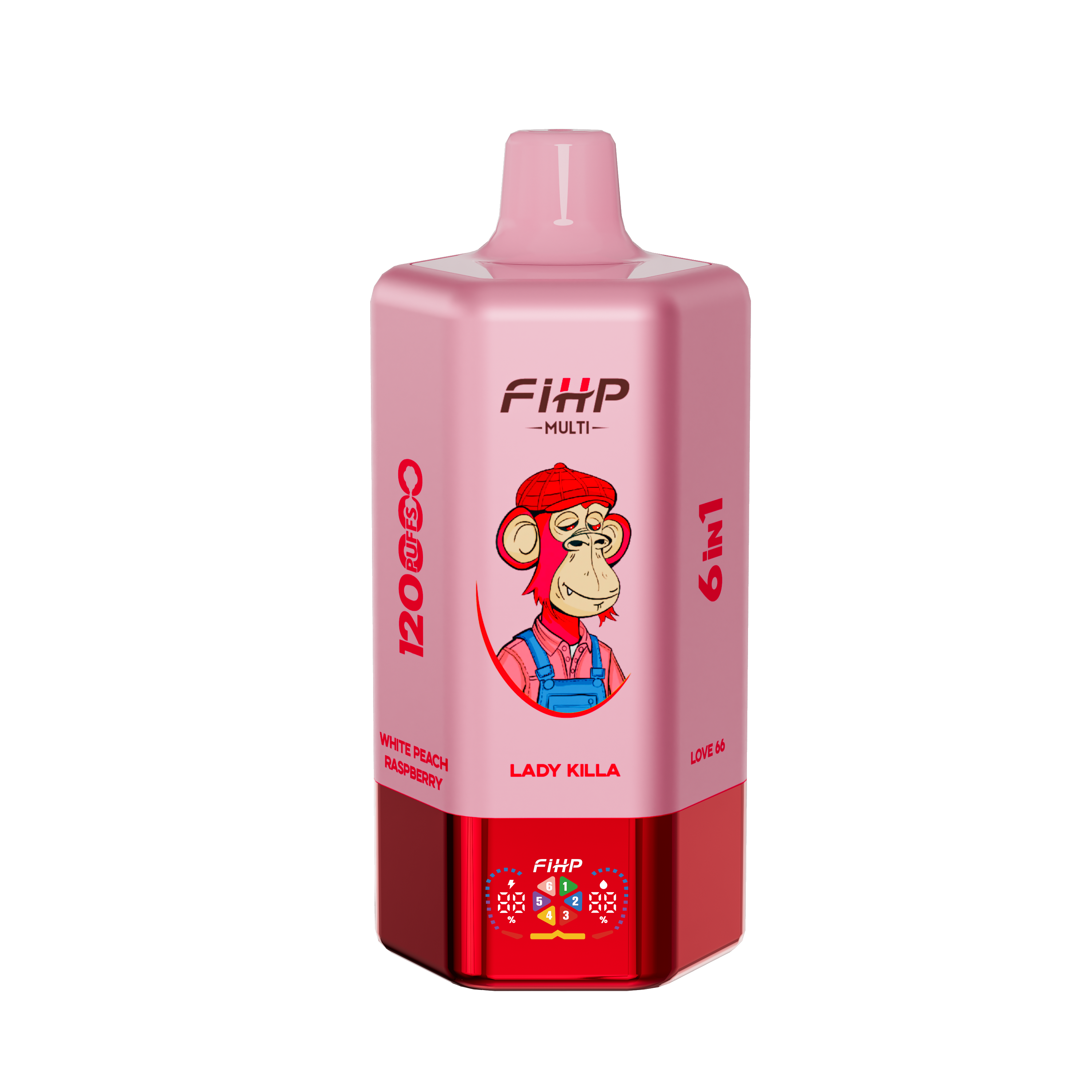 🚀 FIHP 120 000 Puffs 6v1 Multi příchutě Vape