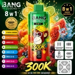Bang Legend 300K 8w1 jednorazowy vape – Letni Nastrój, Mango Ice, Love 66, Kwaśne Mango-Ananas