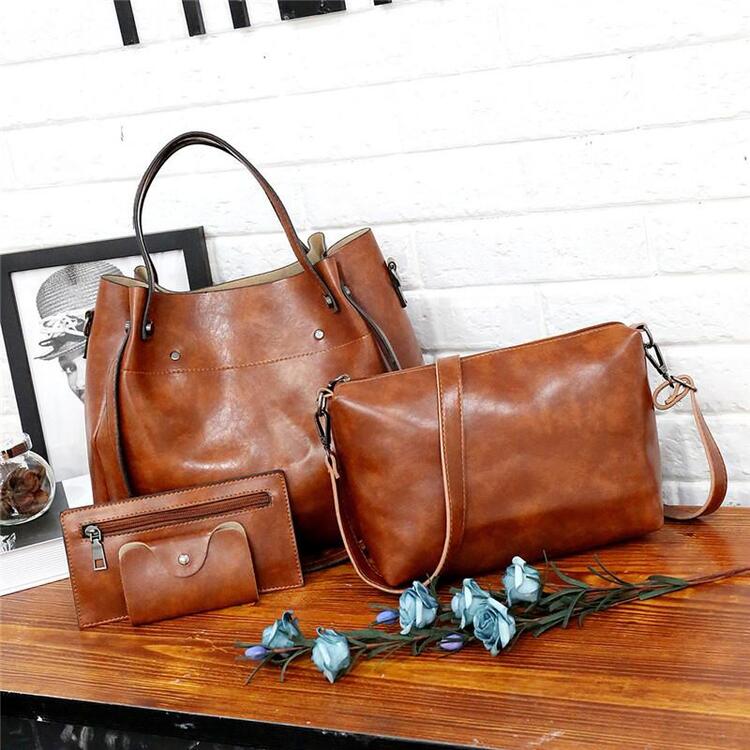 🔥Oferta especial🔥bolsa feminina de grande capacidade de quatro peças