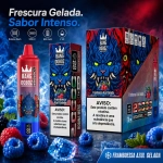 Framboesa azul gelada vape sabor clássico com efeito ice refrescante
