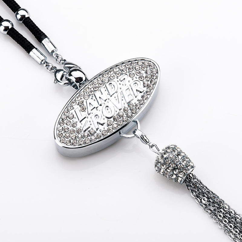 Pingente de aromaterapia com logotipo de carro com diamante de metal