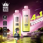 Bang Blaze® 60000 60k Puffs 4 In 1 Flavors Newest Original Rechargeable Lcd Display Disposable Vape