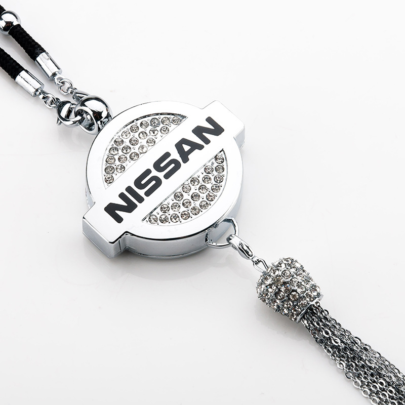 Pingente de aromaterapia com logotipo de carro com diamante de metal