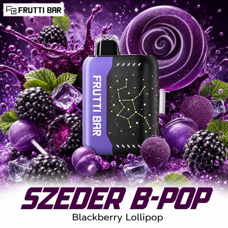 Szedér B-Pop Frutti Bar 25000 puffs eldobható vape – szeder édesség íz
