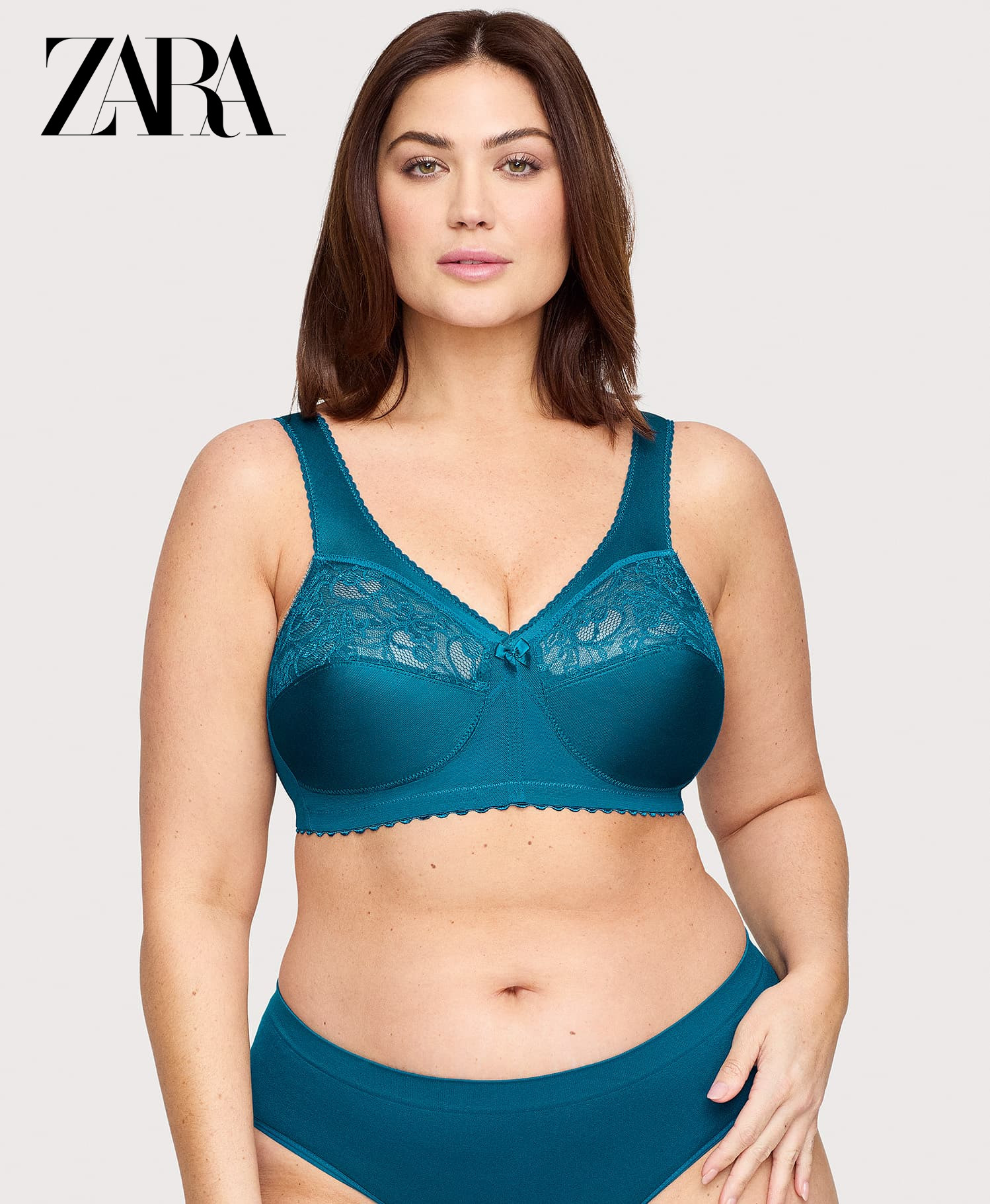 ZARA - (3 komada) Jednodijelni push-up grudnjak s punim košaricama