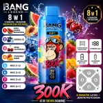 Bang Legend 300K 8w1 jednorazowy vape – Arbuz-Pitaja, Jabłko-Gruszka, Marakuja-Kiwi-Limonka, Borówka-Brzoskwinia