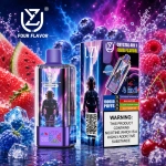 UZY 100K 4 az 1-ben eldobható vape – eper-görögdinnye, kék málna jég, áfonya-cseresznye és pezsgő cseresznye jég ízkészlet