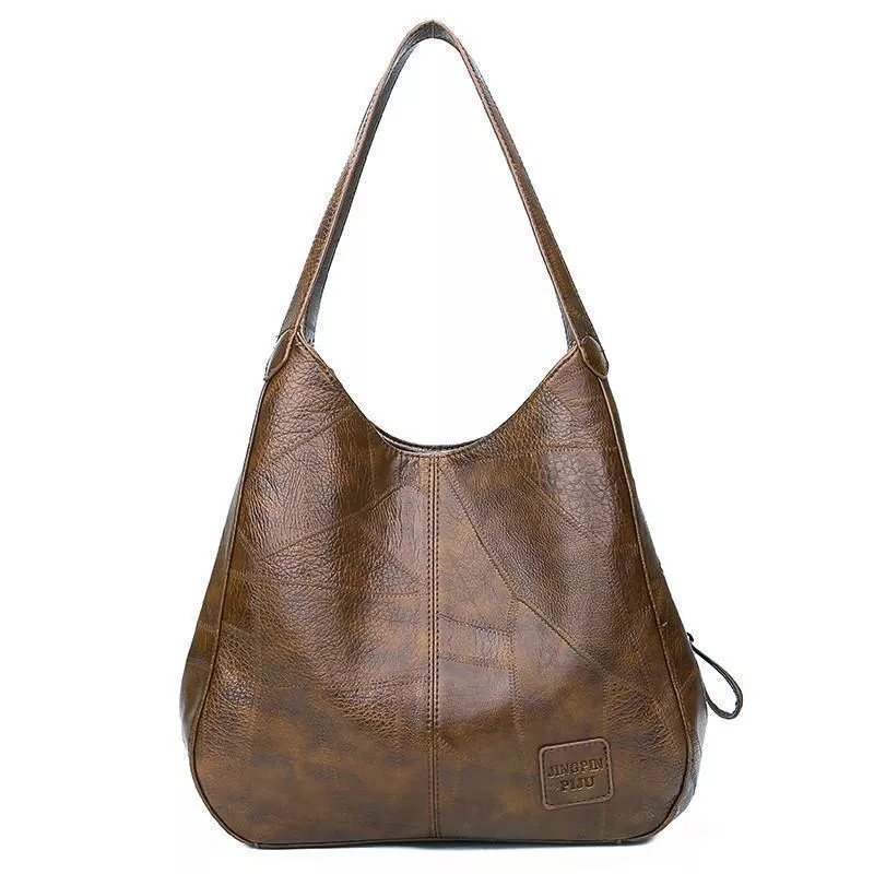 🔥Oferta especial🔥Bolsa de ombro feminina de grande capacidade em couro macio e retrô