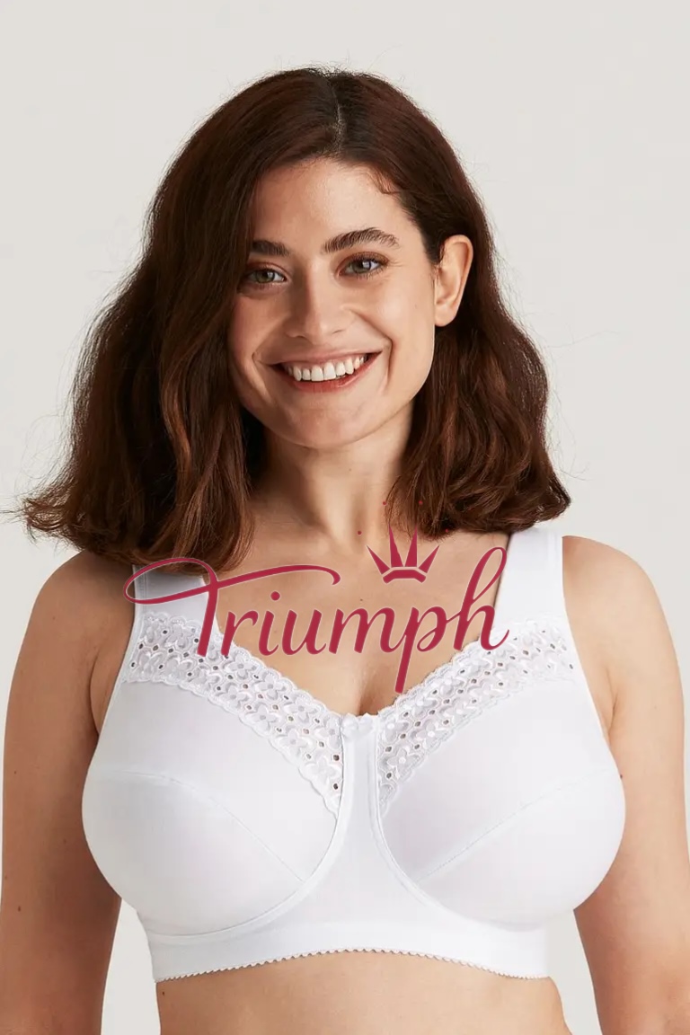 Triumph-4 sztuki🔥Wygodny haftowany biustonosz