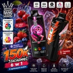 Bang Legend 150K 6 w 1 jednorazowy e-papieros – Wiśnia Lód, Mieszane Owoce Leśne, Czerwona Cola