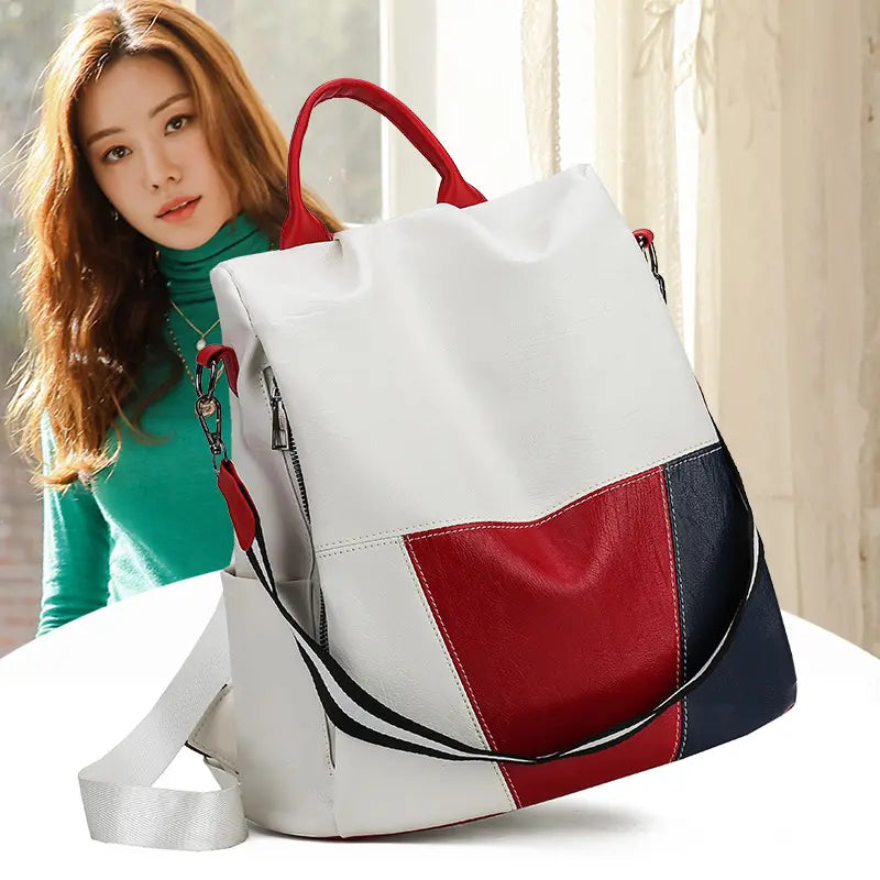 🔥Oferta especial🔥Mochila de couro fashion de grande capacidade