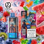 UZY Crystal 100K 4w1 – borówka z lodem, truskawka i banan, dwa jabłka oraz Skittles