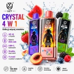 UZY Crystal 100K 4w1 jednorazowy vape z 4 smakami, ekranem LED i ładowaniem Type-C