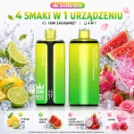 Bang Box 160K 4 w 1 – cytryna z limonką, arbuz z lodem, czarny owoc smoka z lodem i truskawką, Love 66