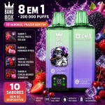 Vape sabor pitaya gelada com morango e frutos vermelhos mistos