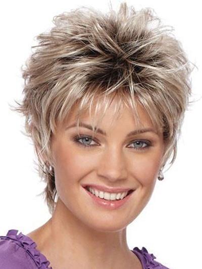Gradient Short Curly Hair