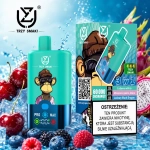 UZY Triple Flavor 60K – brzoskwinia z lodem, truskawka z maliną i wiśnią z lodem oraz podwójne jabłko z lodem