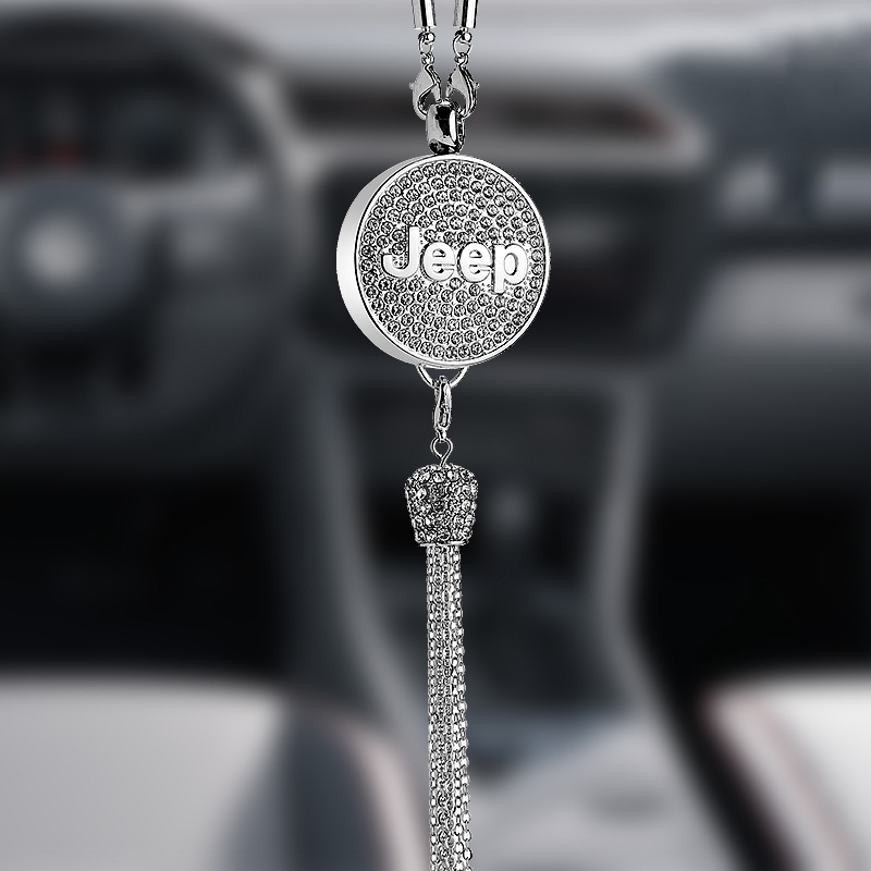 Pingente de aromaterapia com logotipo de carro com diamante de metal