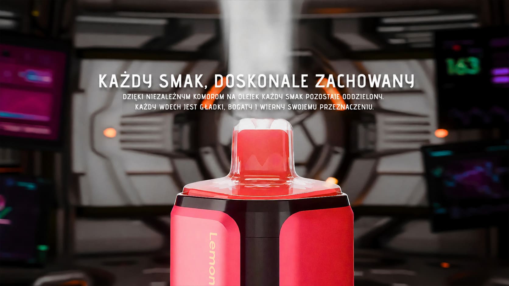Vapsolo Quads 4 w 1 system smaków – 4 niezależne zbiorniki e-liquid, łatwa zmiana smaków