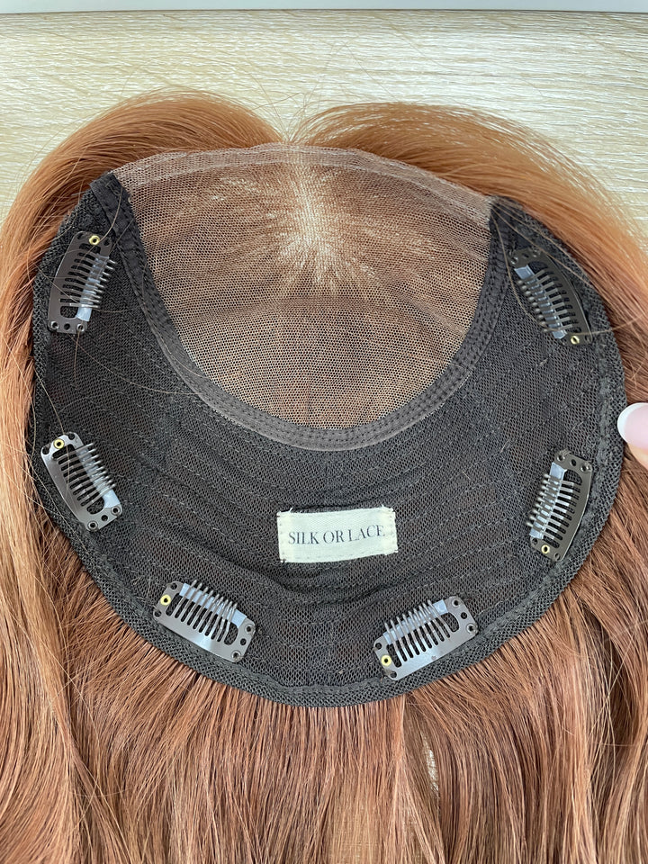 Lace Front Human Natural Hair Toppers for Women Add Fuller Hair Instantly
