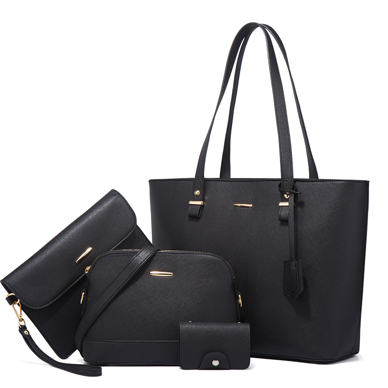 Conjunto de bolso de cuero de varias piezas hecho a mano
