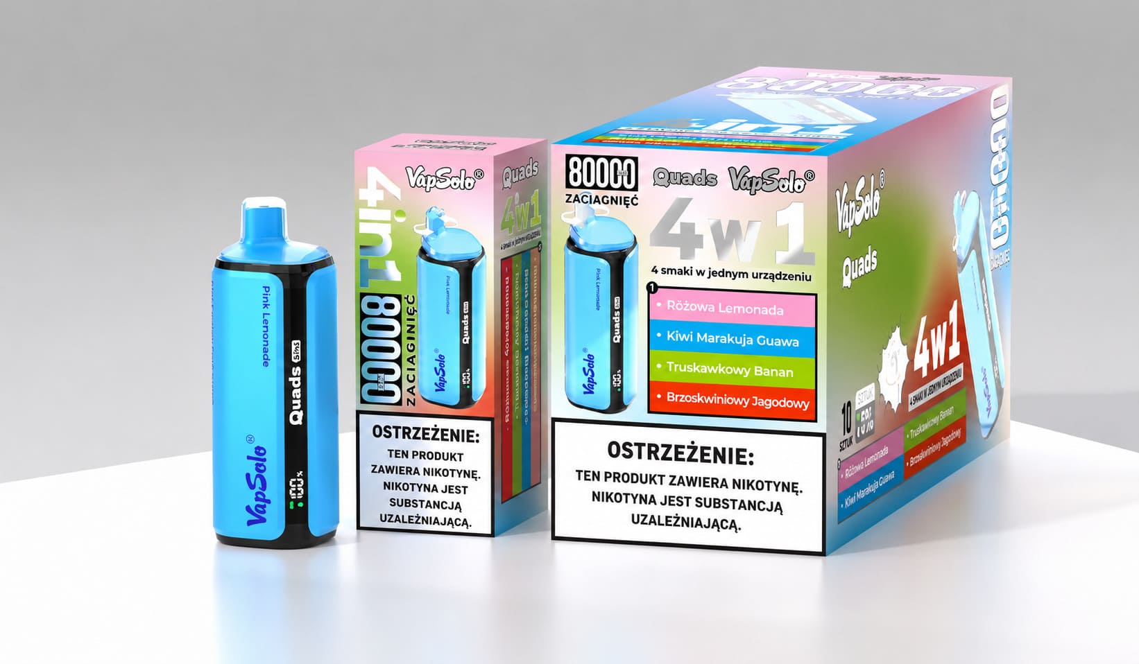 Vapsolo Quads 80K oferta w Polsce – limitowana dostępność, szybka dostawa GLS, płatność COD