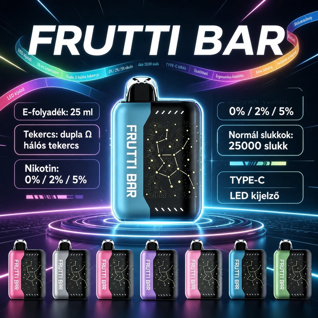 Frutti Bar FB25000 készülék és főbb jellemzők