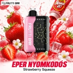 Eper Nyomkodós Frutti Bar 25000 puffs eldobható vape – édes eper íz