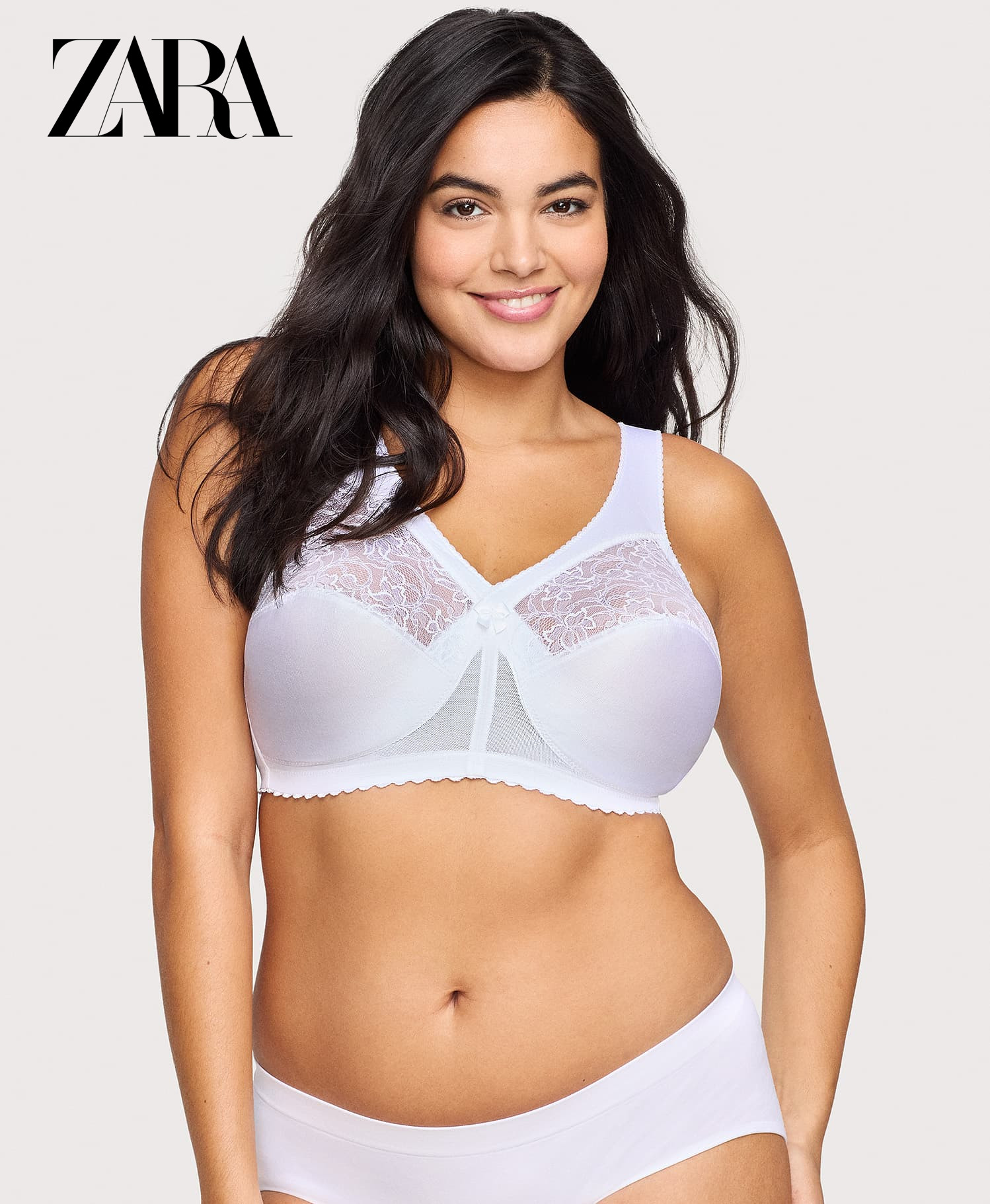 ZARA - (3 komada) Jednodijelni push-up grudnjak s punim košaricama