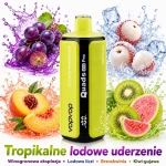 VopVop Quads Pro 200000 – K8 Tropikalne kruszenie lodu, 4 smaki: wybuch winogron, lód liczi, brzoskwinia i kiwi-guawa