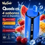 VapSolo Quads 80.000 Puffs vape sabores melancia gelo, morango manga, mirtilo gelo e cereja efervescente