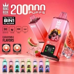 Személy Bang Box 8 in 1 Disposable Vape terméket használ Rózsaszín színben, Watermelon Ice ízben (1) (1)