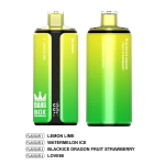Bang Box 160K Citrom és lime + Jeges görögdinnye + Jeges sárkánygyümölcs + Eper + Szerelem 66 4 az 1-ben vape 160000 slukk