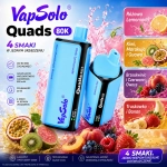 Vapsolo Quads 80K smaki – truskawka mango, lemoniada borówkowa, wanilia i owoce leśne