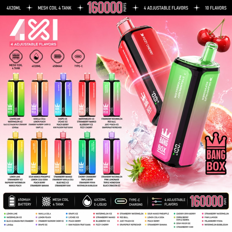 Bang Box 160K {izek} 4 az 1-ben vape 160000 slukk