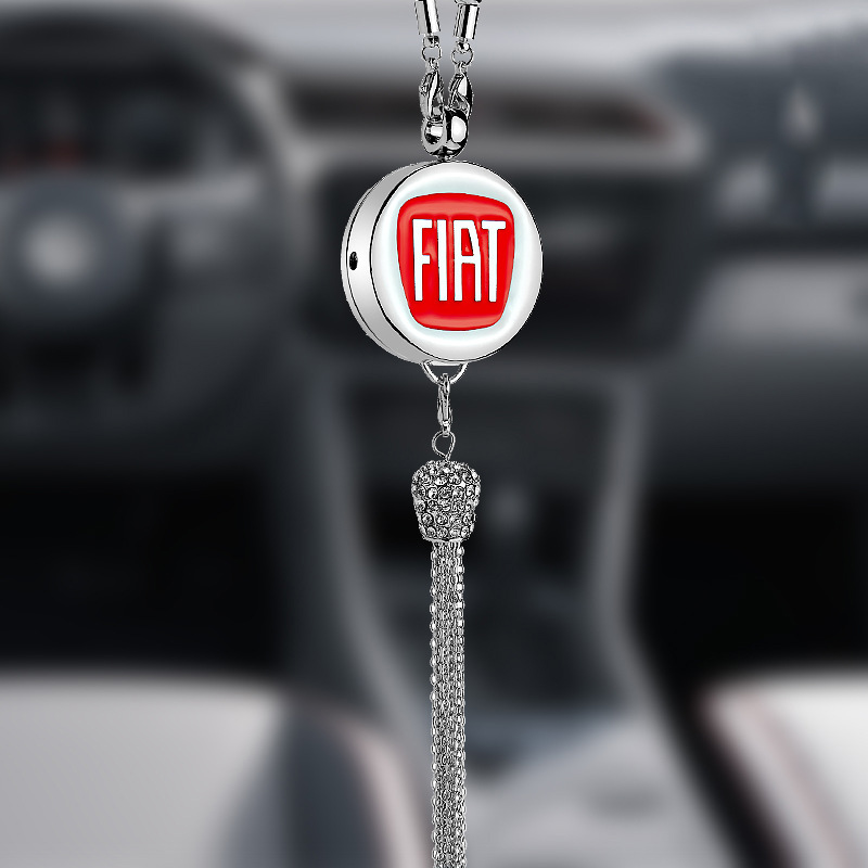 Pingente de aromaterapia com logotipo de carro com diamante de metal