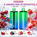Vape 160000 puffs Portugal sabores Bang Box Cereja mirtilo, Frutos silvestres, Morango fruta dragão, Chiclete melancia