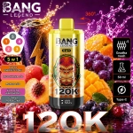 Bang Legend 120K smak Mango-Brzoskwinia – 5 w 1 vape jednorazowy USB-C 120K puff Polska