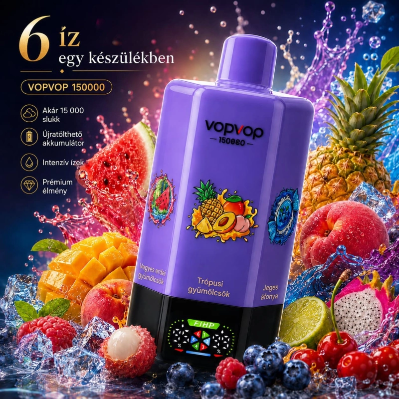 VOPVOP 150K 6 az 1-ben eldobható vape véletlen ízváltozat