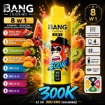 Bang Legend 300K 8w1 jednorazowy vape – Arbuz-Miks Jagodowy, Mango-Brzoskwinia-Morela, Truskawka-Kiwi, Brzoskwinia-Mango-Arbuz