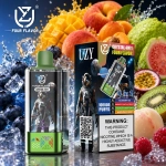 UZY 100K 4 az 1-ben eldobható vape – áfonya jég, mangó-őszibarack-sárgabarack, kiwi-maracuja-guava és fehér őszibarack-málna ízkészlet