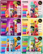 Bang Legend 8in1 300K eldobható vape több ízű gyümölcs kombináció eper mangó áfonya görögdinnye kiwi maracuja ízekkel