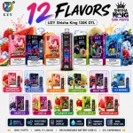 UZY Shisha Hookah King 120K Vape Multiple Flavor Collection with 12 Fruit Flavor Options and DTL Experience