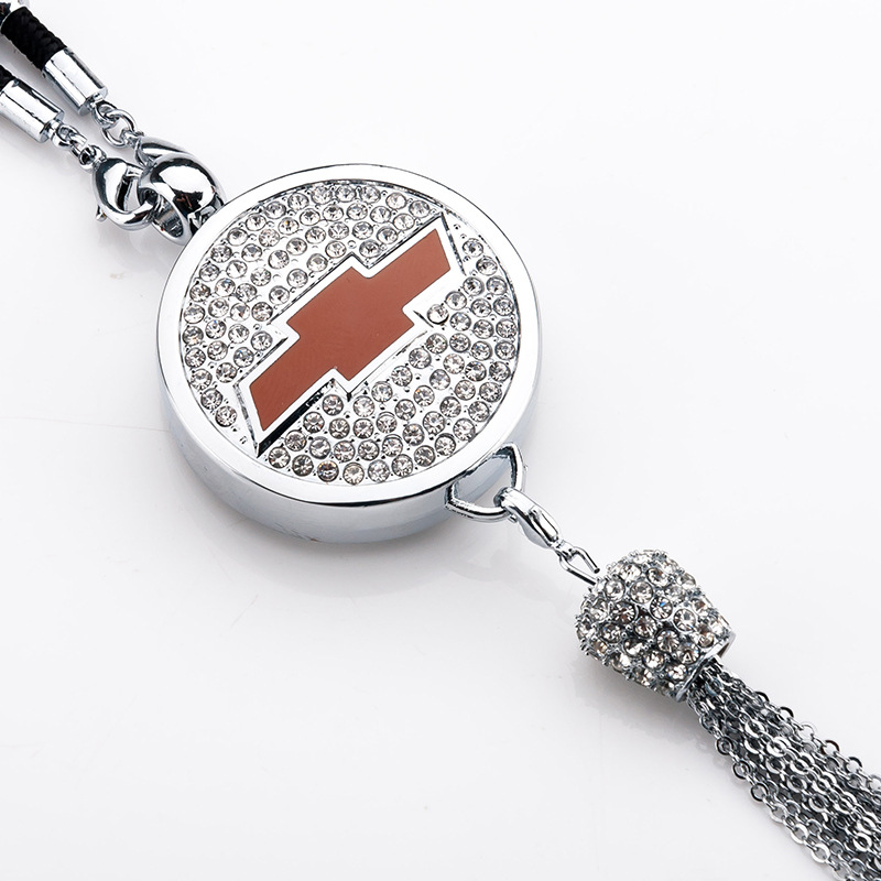 Pingente de aromaterapia com logotipo de carro com diamante de metal