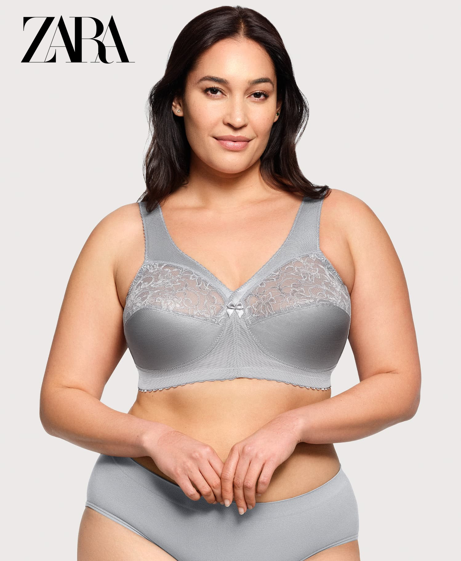 ZARA - (3 komada) Jednodijelni push-up grudnjak s punim košaricama