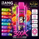 Bang Legend 8in1 300K alma körte eper mangó és áfonya fagylalt eldobható vape több íz kombináció