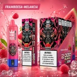 Framboesa melancia vape descartável sabor equilibrado doce e ácido