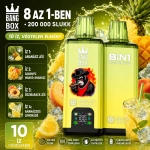 BangBox 200K vape – ananász jég, mango, ananász limonádé és őszibarack–lime íz kombináció