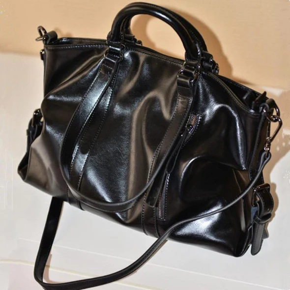 🔥Oferta especial🔥Bolsa de ombro de couro Harmony em cera de óleo